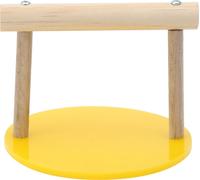 Bois d'oiseau perche debout perchoir base plastique perroquet de base morsures à mâcher accessoires de cage à jouets