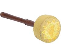 Bois dur fait à la main -Feutres Mallet Stick pour le bouddhisme tibétain bol chantant (jaune)