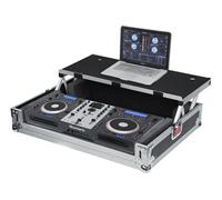 Gator Cases G-TOUR Series mallette de transport de style ATA pour contrôleurs DJ de taille moyenne avec plateforme coulissante pour ordinateur portable (G-TOURDSPUNICNTLB)