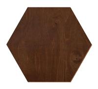 Bois hexagonal châtaignier laqué des deux côtés 3 à 50 cm en contreplaqué de bouleau de 3 mm disponible individuellement ou en lot, dimensions : 15 cm, lot de 25 pièces