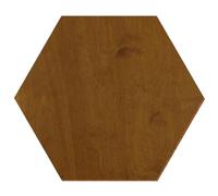 Bois hexagonal en teck laqué des deux côtés - 3 à 50 cm - En contreplaqué de bouleau de 3 mm - Disponible individuellement ou en kit - Dimensions : 15 cm - Lot de 100 pièces