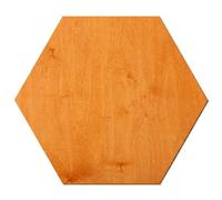 Bois hexagonal Toscane laqué des deux côtés - 3 à 50 cm - En contreplaqué de bouleau de 3 mm - Disponible individuellement ou en kit - Dimensions : 30 cm - Lot de 1 pièce
