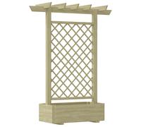 Bois Jardinière Pergola Arceau à Rosiers Plante Grimpante Jardin Voute vidaXL