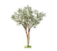 Bois Massif Arbre Artificiel Grand Olive entrée intérieure Plantes Vertes Salon décoration de fenêtre de Salon Faux Arbre 1,5 m