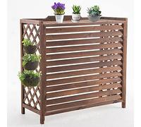 Bois Massif Climatiseur Rack Volets Air Conditionné Couverture Balcon Fleur Stand (81X32X70Cm)