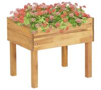 Bois Massif d'Acacia Jardinière Surélevée 50x40x45 cm Fleurs Plante vidaXL