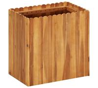 Bois Massif d'Acacia Lit Surélevé 50x50x25 cm Jardinière Pot à Fleurs vidaXL