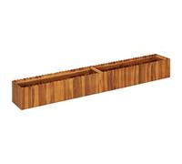 Bois Massif d'Acacia Lit Surélevé 50x50x25 cm Jardinière Pot à Fleurs vidaXL