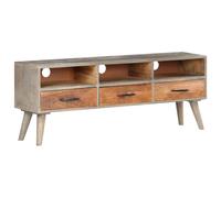 Bois Massif de Manguier Brut Meuble TV Armoire Basse Divertissement vidaXL