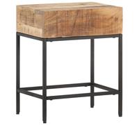 vidaXL Table d'appoint 40x30x50 cm Bois massif de manguier brut
