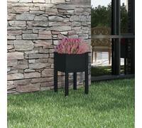 Bois Massif de Pin Jardinière Marron Miel 40x40x70 cm Pot de Fleurs vidaXL