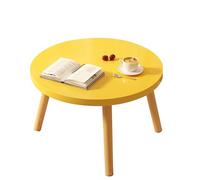 Bois Massif Petite Table Ronde Chambre Salon Table Basse Lumière Table Basse Luxe Table Basse Moderne Salon Ménage Simple Petite Table Petit Ménage