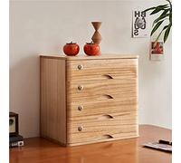 Bois massif pour le rangement de fichiers, 4 tiroirs, bureau élégant pour la maison et le bureau, et porte-documents fonctionnel