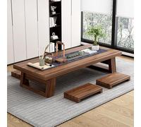 Bois Massif Table à thé Japonaise Table Basse pour s'asseoir sur Le Sol Table à thé Basse Idéale pour les Assises au sol sur Tatami les Chambres et les Salons de thé（Dimensions：120cm 55.1*23.6*13.8in