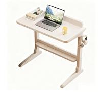 Bois Massif Table De Chevet U Mobile Bureau Ordinateur Petit Sécuritaire Écologique(Blanc,80 * 40 * 77cm)