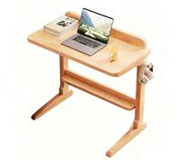 Bois Massif Table De Chevet U Mobile Bureau Ordinateur Petit Sécuritaire Écologique(Natural,80 * 40 * 77cm)