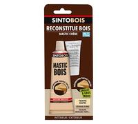 Mastic à bois SINTOBOIS 550g avec tube durcisseur 30g - Chêne clair - SINTO - 139751