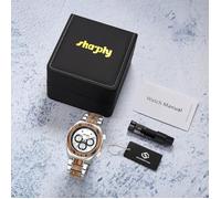 Bois Montre Homme marque de Luxe SHARPHY Automatique mecanique 2021 chiffres romains étanche , Meilleur Cadeau