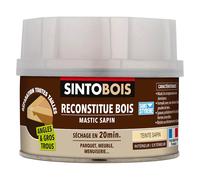 BOIS Pâte à Bois Angles et Gros Trous Reconstitue les Parties Manquantes Intérieur Extérieur Haute Résistance & Adhérence Sec en 20min Sapin Technique Professionnelle 190g