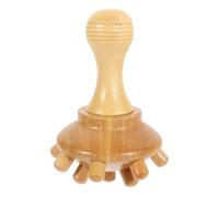 Bois Peigne de Massage Portable, Manuel pour Cuir Chevelu | Bois de Hêtre , Dents Dures Lisses, Pause Bureau ou Détente à Maison, Tempes et Jambes