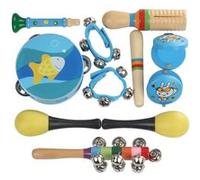 Bois Percussion Instrument de musique Jouet Set 11pcs éducation Toy Musique Pealer6927 G