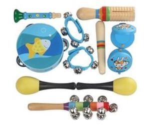 Bois Percussion Instrument de musique Jouet Set 11pcs éducation Toy Musique Pealer6927 G