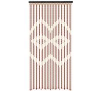 Bois Perles Rideau de porte 90 x 175 Rideau de fils Rideau de perles Rideau de bambou Rideau d'insectes Rideau de bandes Pour Fly Display Véranda Vie