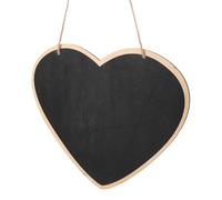 Bois Petit Tableau Lanière Double Face Noir à Suspendre | Message Recto Verso, Panneau Décoratif Noir, pour Mariage, Numéros de Table et Signalétique Murale
