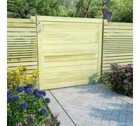 Bois Pin Imprégné Portail de Jardin 100x100 cm Arche Portillon Clôture vidaXL