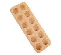Bois Plateau à Œufs pour 10 Œufs, Rangement de Table | Peut Se Stocker au Réfrigérateur, Accessoire Ménager Simple et Beau, Usage Maison