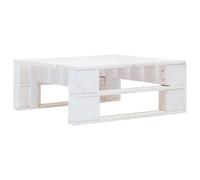 Bois Repose-pied Palette de Jardin Gris Pouf Tabouret Table Basse Salon vidaXL