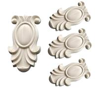 Bois Sculpté 4 Pièces De Style Européen Sculpté En Bois Massif Pour Cheminée Ou Porte D'Armoire Placage Bois 6 X 12cm
