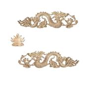 Bois Sculpté Decoratif Appliques en bois de décoration meubles | Décalcomanies de sculpture sur bois Vintage for la conception de la maison florale(2-60cmx17cm)