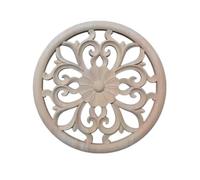 Bois Sculpté Decoration Sculptures En Bois Naturel Incrustations Florales Figurines En Bois Sculpté Appliques Décoratives Pour Cadres Portes Et Meubles 20 X 20cm Lot De 4