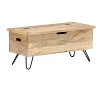 Bois Solide de Manguier Coffre Armoire de Rangement Banc de Couloir vidaXL