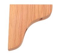 Bois Support D'étagère Triangulaire, Stable Console Murale 90° | Bois Massif, Trous Prépercés et Contact Triple Point, pour Cadres et Planches en Galerie ou Entrée