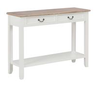 Bois Table Console Gris Etagère Rangement Entrée Salon Couloir Maison vidaXL