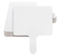 Bois Tableau Blanc Double Face 6 Pièces Portable pour Élèves | Réutilisable, Surface Effaçable à Sec, Léger à Transporter, Usage t Bureau, Blanc