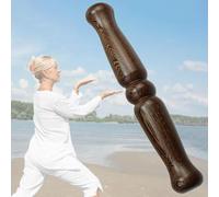 Bois Tai Chi Ruler Stik Qigog Outil De Pratique Arts Martiaux Kugfu Exercice Equipmet Chiese Midfuless Exercices Bâton, Length 32cm(12.6inch)