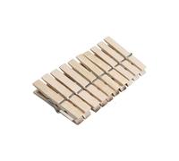 ECONATURAL by York Pinces à Linge en Bois, Naturel, Standard