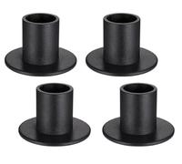 Boisbresil 4PCS Chandelier Noir, Chandelier Bougeoir Chandelier Mariage Bougeoir Decoration Table Bougie Noel Decoration pour Mariage Noël Banquet Cérémonie Anniversaire