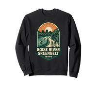 Boise River Greenbelt Chemise vintage Idaho Scenic Path Sunset Sweatshirt