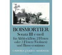 Boismortier - Sonate III Op.34 E-moll - Conducteur & Parties