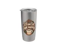 Boisson à la vapeur, gorgée, soupir joyeusement pour les fêtes de fin d'année, chocolat chaud d'hiver Gobelet isotherme en acier inoxydable double paroi