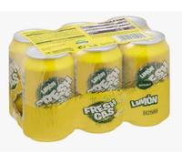 Boisson au Citron "Fresh" (Soda Pétillant et Rafraîchissant) Lot de 18 Canettes de 330 ml (3 Packs de 6) - Saveur Agrumes et Fraîcheur Intense