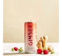 Boisson au gingembre gazeuse GIMBER Immunity : canettes faible en calories