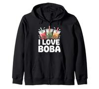 Boisson au thé à Bulles I Love Boba Sweat à Capuche