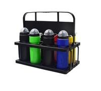 Boisson Carrier, Beverage Bottle Crate, Portable Beer Bucket, Reusable Beer Carrier, Foldable Beer Crate, 8-Pack Beer Holder, Foldable Beer Bottle Crate for Parties, Camping, and Outdoor Events, Noir