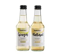 BOISSON ÉCOLOGIQUE KOMBUTXA TE KOMBUCHA - 1un Ginger + 1un Natural 250ml Thé fermenté bio énergie écologique combustion des graisses sans sucre ajouté