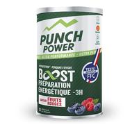 Boisson energetique PUNCH POWER | Boost énergétique -3H | Poudre energisante sport energie & hydratation | Vitamine b12 + glucides + electrolytes | Goût fruits rouges | Made in France